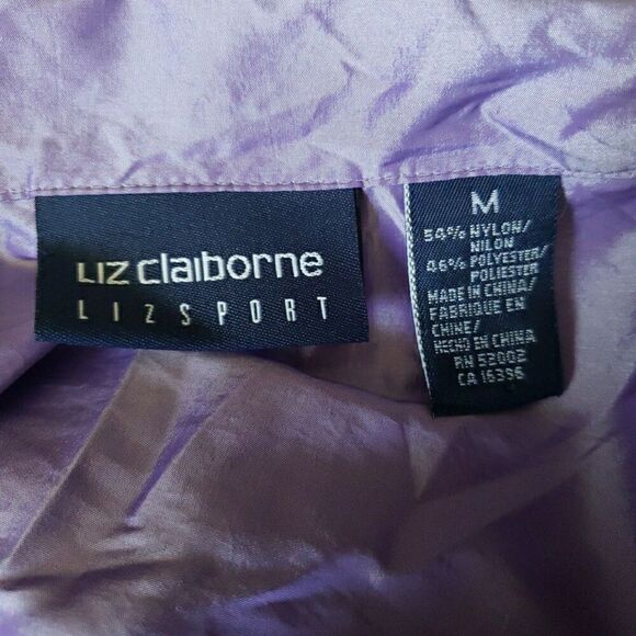 Liz Claiborne LizSport Women''s Sleeveless Purple Shirt Tie in Front Size M - Picture 10 of 10